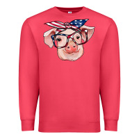 Cardinal american flag with pig Premium Sweatshirt - RanaPortraitStore