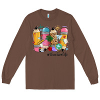 Chestnut teacher life pencils Long Sleeve Tee - MaliasSmallBusiness