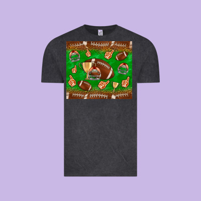 Football Leopard Vintage Tee Designed By Nancycooperartshop
