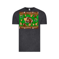 Vintage Black football leopard Vintage Tee - NancyCooperArtShop