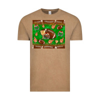 Vintage Coffee football leopard Vintage Tee - NancyCooperArtShop