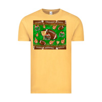 Vintage Mustard football leopard Vintage Tee - NancyCooperArtShop
