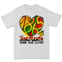 Dove Grey juneteenth 1865 graffiti Premium Tee - HRA Design Shop