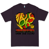 Plum juneteenth 1865 graffiti Premium Tee - HRA Design Shop