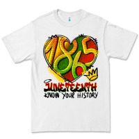White juneteenth 1865 graffiti Premium Tee - HRA Design Shop