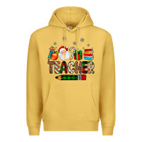 Antique Gold teacher Christmas Premium Hoodie - JahusDesignShop