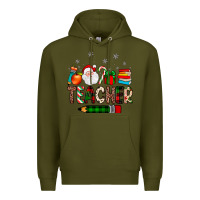 Army Green teacher Christmas Premium Hoodie - JahusDesignShop