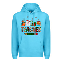 Ocean Blue teacher Christmas Premium Hoodie - JahusDesignShop