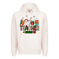 Pale Pink teacher Christmas Premium Hoodie - JahusDesignShop