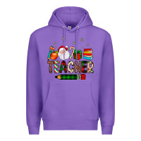 Purple teacher Christmas Premium Hoodie - JahusDesignShop