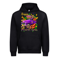 Black happy mardi gras truck olivia Urban Hoodie - OliviaCreatesArt