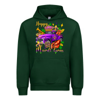 Forest Green happy mardi gras truck olivia Urban Hoodie - OliviaCreatesArt