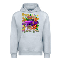 Heather Grey happy mardi gras truck olivia Urban Hoodie - OliviaCreatesArt