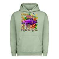 Pigment Oil Green happy mardi gras truck olivia Urban Hoodie - OliviaCreatesArt
