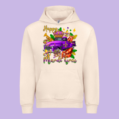 Happy Mardi Gras Truck Olivia Urban Hoodie Designed By Oliviacreatesart