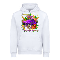 White happy mardi gras truck olivia Urban Hoodie - OliviaCreatesArt