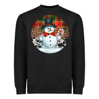 Black western snowman christmas ornament Heavyweight Sweatshirt - Jasminsmagicworld