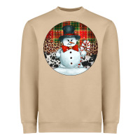Mushroom western snowman christmas ornament Heavyweight Sweatshirt - Jasminsmagicworld