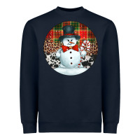Navy western snowman christmas ornament Heavyweight Sweatshirt - Jasminsmagicworld