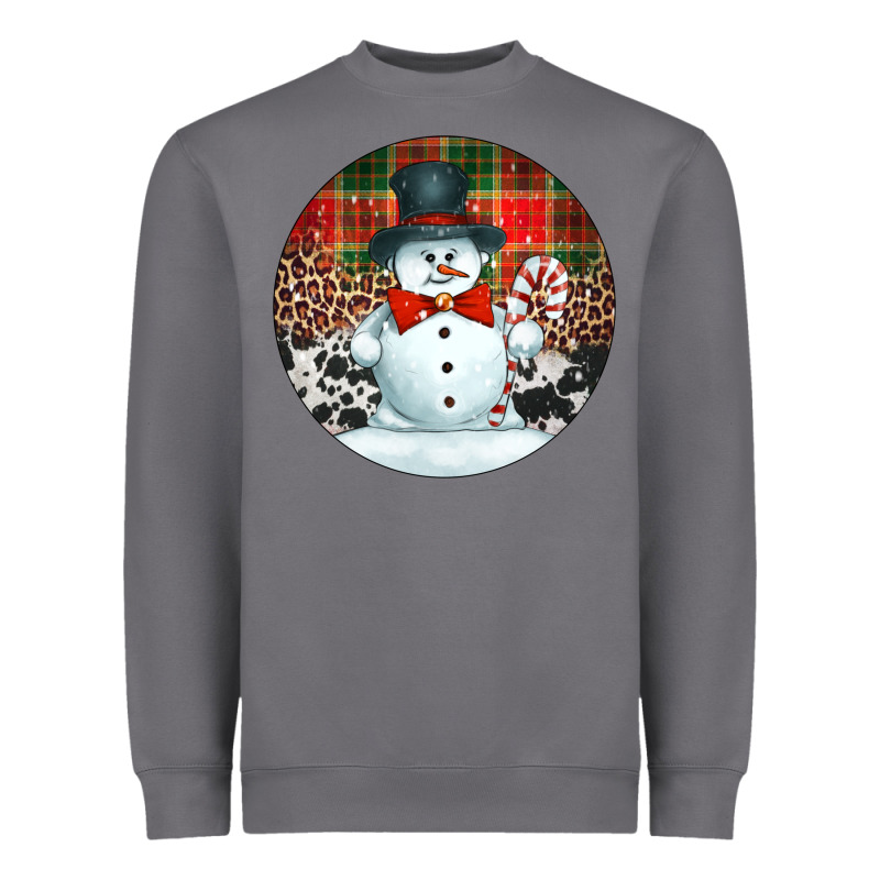 Western Snowman Christmas Ornament Heavyweight Sweatshirt by Jasminsmagicworld | Teevron