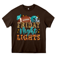 Chocolate Brown friday night lights american football Heavy Core Tee - Zillion Design Studio