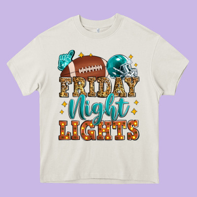 Friday Night Lights American Football Heavy Core Tee Designed By Zillion Design Studio
