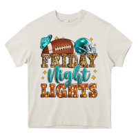 Cream friday night lights american football Heavy Core Tee - Zillion Design Studio
