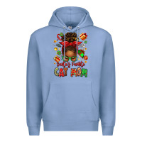 Colony Blue santas favorite cat mom Premium Hoodie - texasbilliewilder