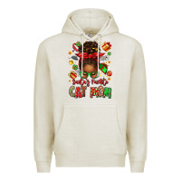 Oatmeal Heather santas favorite cat mom Premium Hoodie - texasbilliewilder