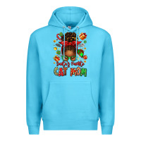 Ocean Blue santas favorite cat mom Premium Hoodie - texasbilliewilder