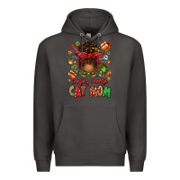 Smoke santas favorite cat mom Premium Hoodie - texasbilliewilder