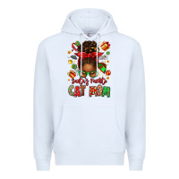 White santas favorite cat mom Premium Hoodie - texasbilliewilder