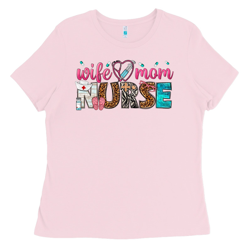 Wife Mom Nurse Ladies Tee by texasbilliewilder | Teevron