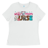 White wife mom nurse Ladies Tee - texasbilliewilder