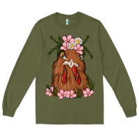 Army Green chicken Long Sleeve Tee - MaliasSmallBusiness