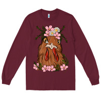 Burgundy chicken Long Sleeve Tee - MaliasSmallBusiness