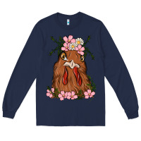 Navy chicken Long Sleeve Tee - MaliasSmallBusiness