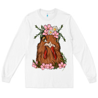 White chicken Long Sleeve Tee - MaliasSmallBusiness