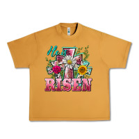 Peanut Butter he is risen cross easter Urban Heavy Tee - BarkalooDesign