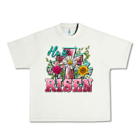 Pistachio he is risen cross easter Urban Heavy Tee - BarkalooDesign