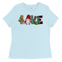 Baby Blue love gnome Ladies Tee - JahusDesignShop
