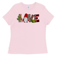 Bubblegum Pink love gnome Ladies Tee - JahusDesignShop