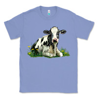 Colony Blue holstein cow sitting Classic Tee - LillyAllenDesigns