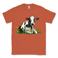 Copper holstein cow sitting Classic Tee - LillyAllenDesigns