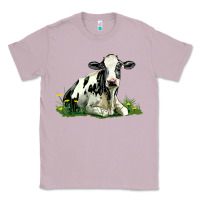 Lilac holstein cow sitting Classic Tee - LillyAllenDesigns