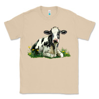 Mushroom holstein cow sitting Classic Tee - LillyAllenDesigns