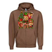 Chestnut Christmas Elf Truck Zipper Hoodie - BundleAndBundleShop