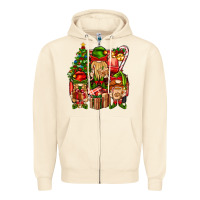 Sandshell Christmas Elf Truck Zipper Hoodie - BundleAndBundleShop