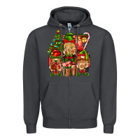 Smoke Christmas Elf Truck Zipper Hoodie - BundleAndBundleShop