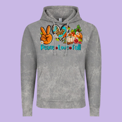 Peace Love Fall Ado Vintage Hoodie Designed By Adodesignshop